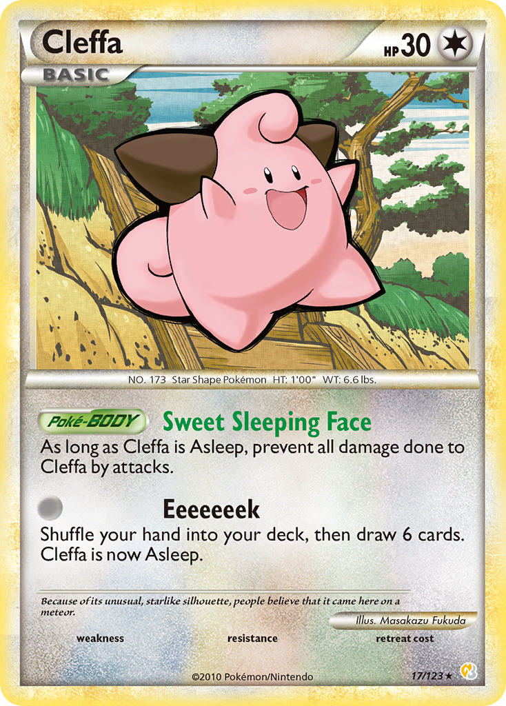 Cleffa 017  HeartGold SoulSilver - Rare