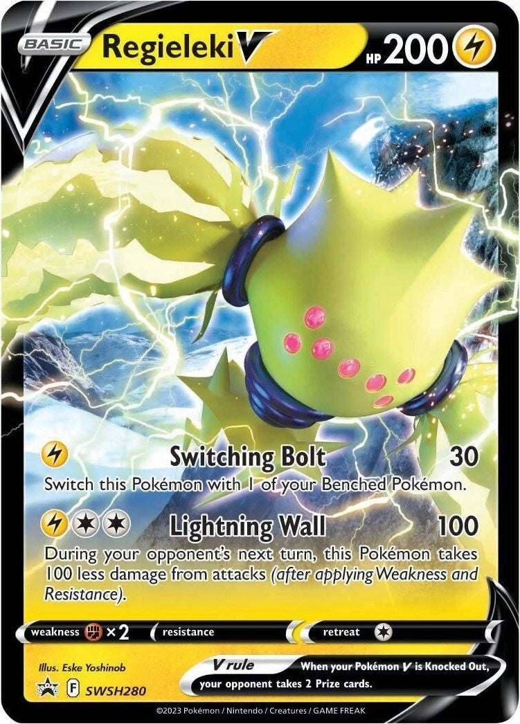 Regieleki V SWSH280  - Holofoil SWSH Sword & Shield Promo Cards - Promo