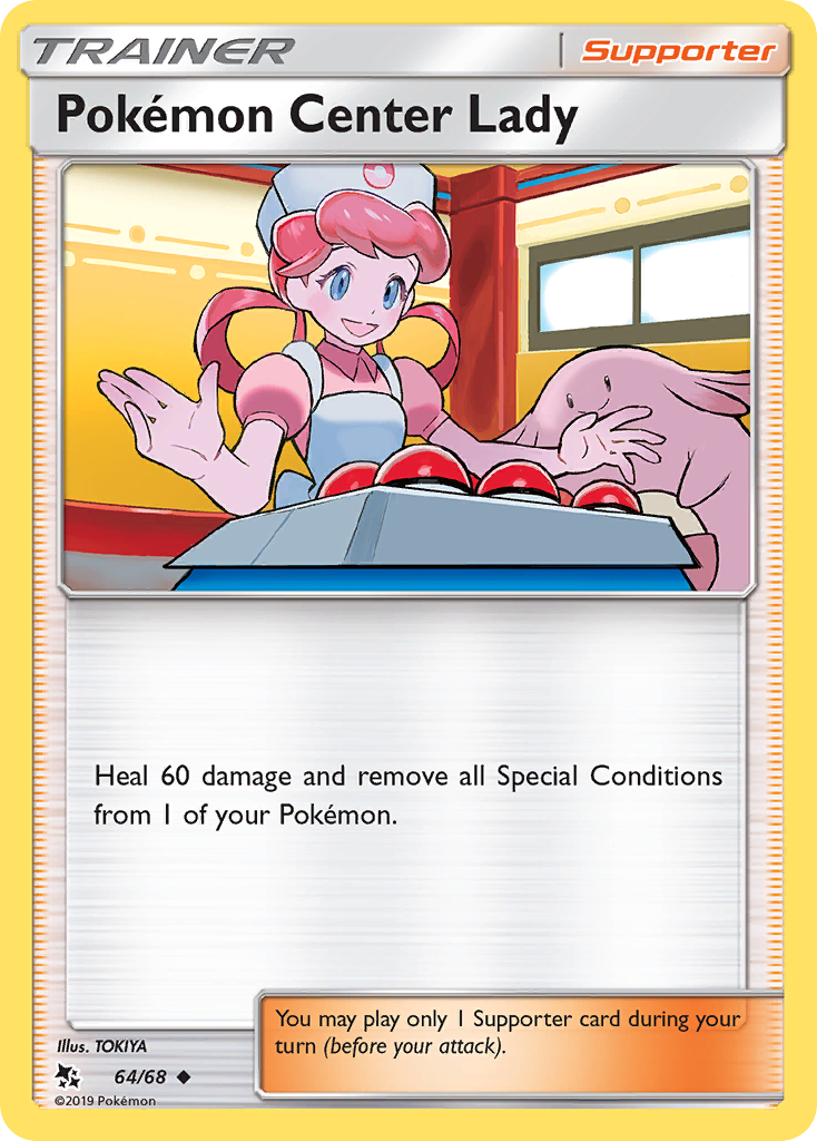 Pokemon Center Lady 064  Hidden Fates - Uncommon