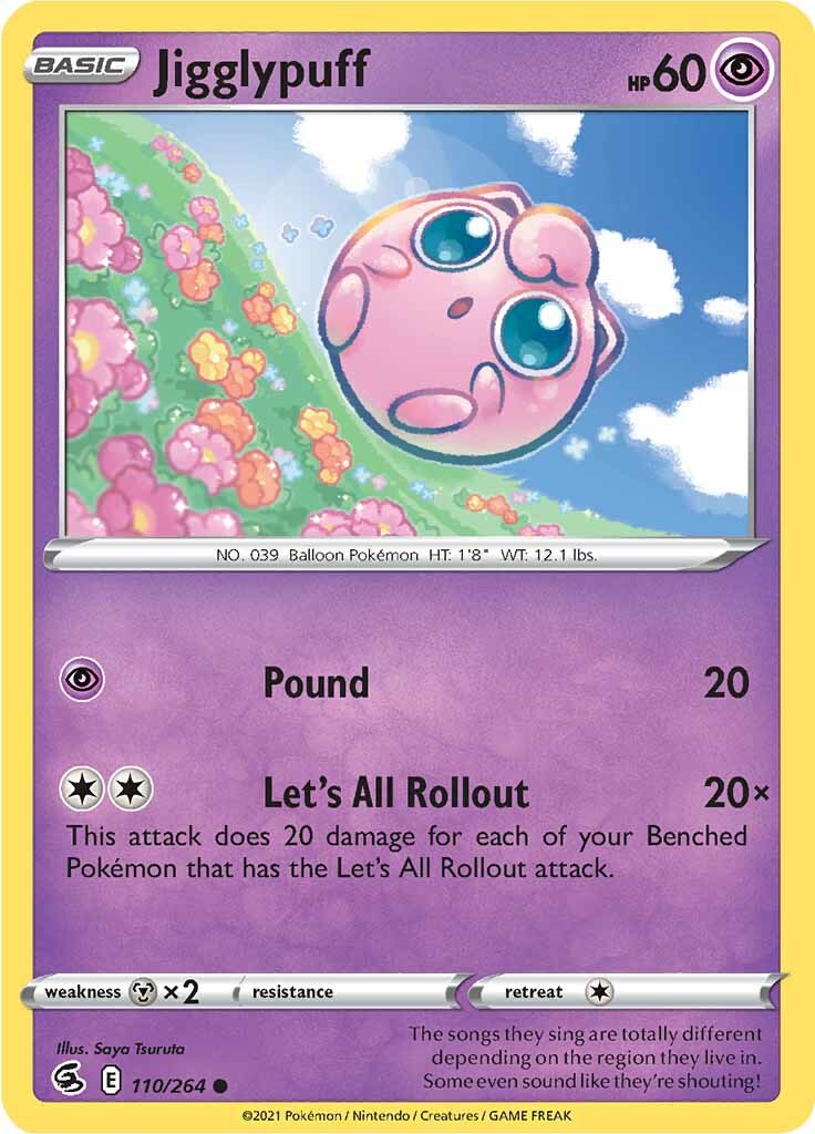Jigglypuff 110  SWSH08 Fusion Strike - Common
