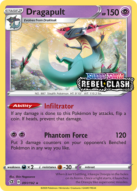 Dragapult 091/192  - Holofoil Miscellaneous Cards & Products - Promo