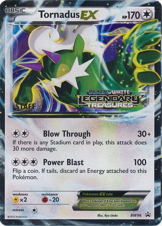 Tornadus EX - BW96 (Prerelease) [Staff]  - Holofoil Black and White Promos - Promo