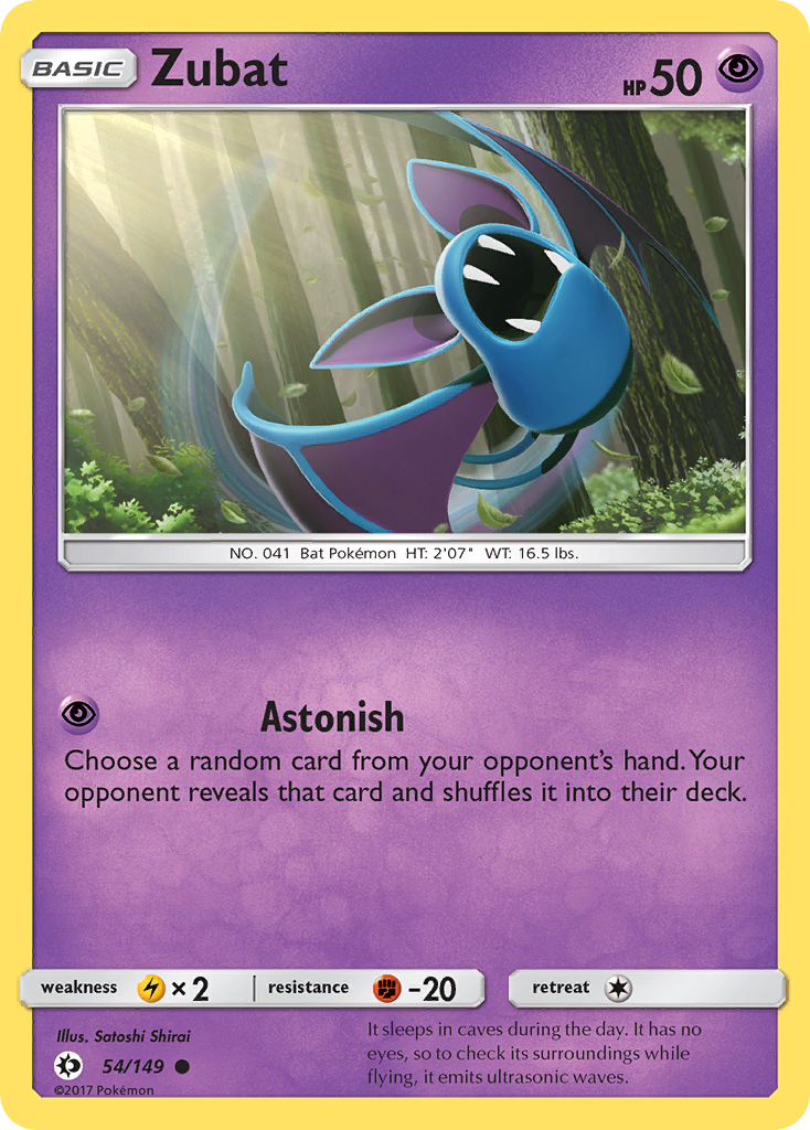 Zubat 054  SM Base Set - Common
