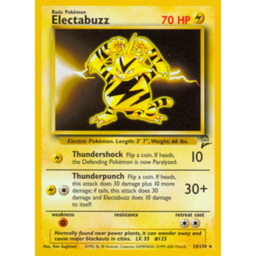 Electabuzz 024  Base Set 2 - Rare