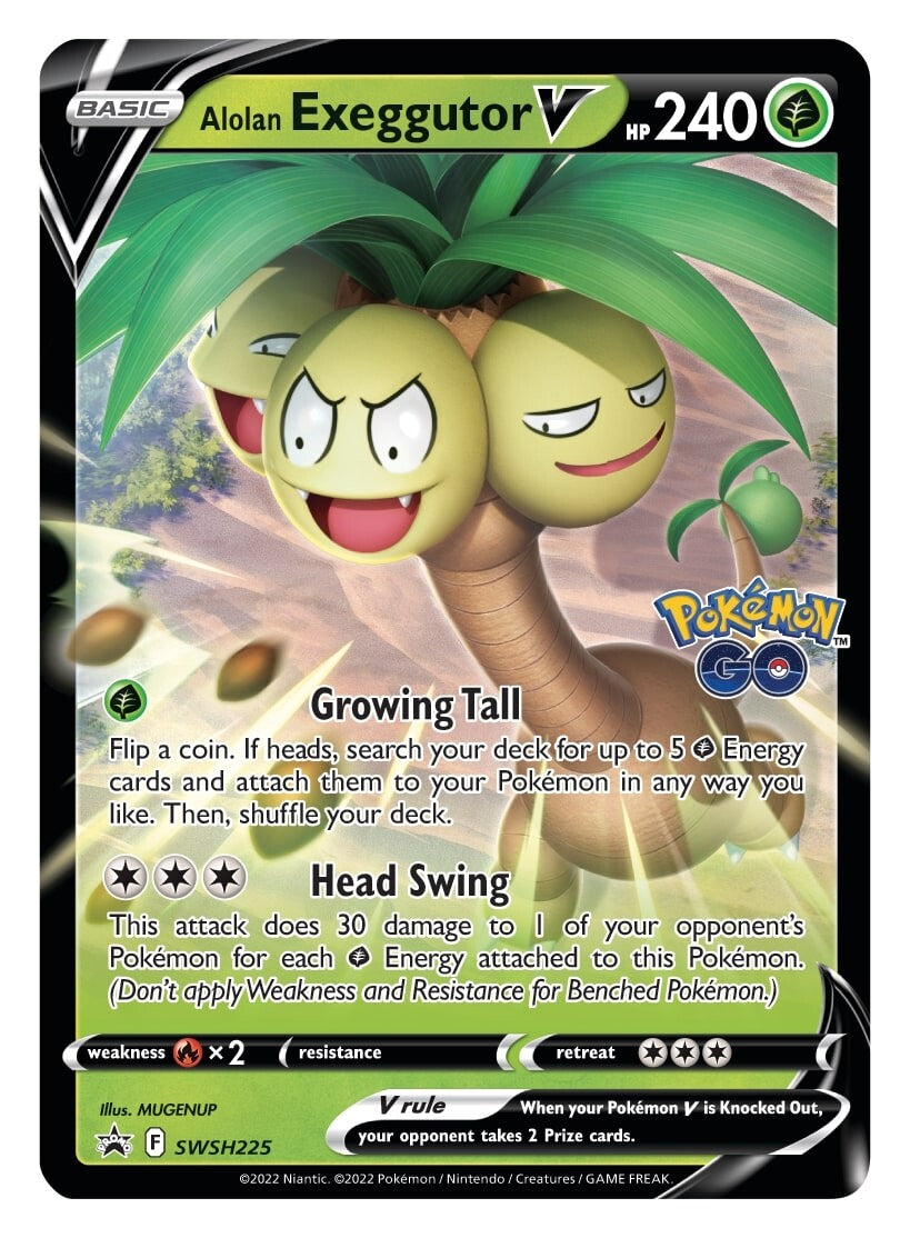 Alolan Exeggutor V SWSH225  - Holofoil SWSH Sword & Shield Promo Cards - Promo