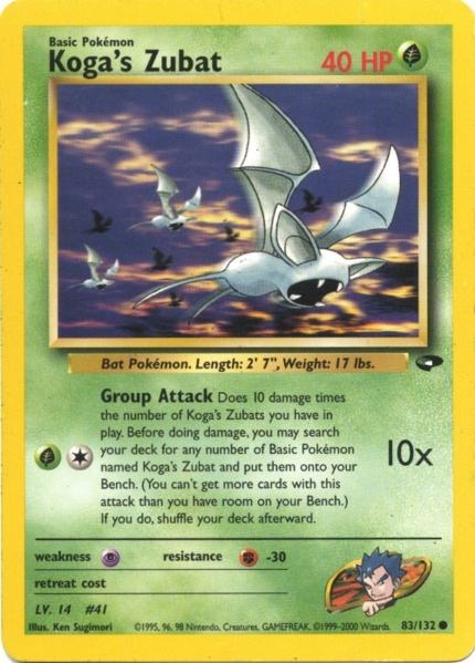 Koga's Zubat 083  - Unlimited Gym Challenge - Common