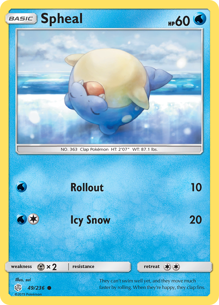 Spheal 049/236  SM  Cosmic Eclipse - Common