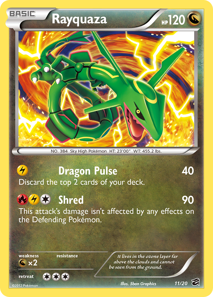 Rayquaza 011  - Holofoil Dragon Vault - Holo Rare