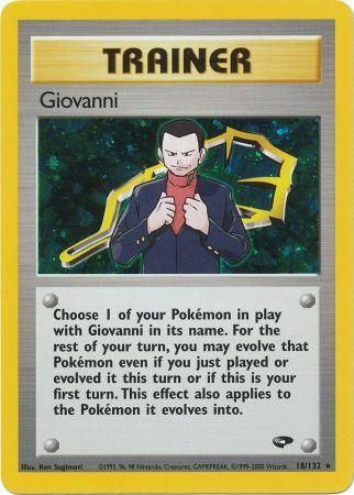 Giovanni (18)  Gym Challenge - Holo Rare