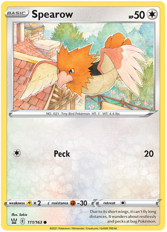 Spearow 111  SWSH05 Battle Styles - Common