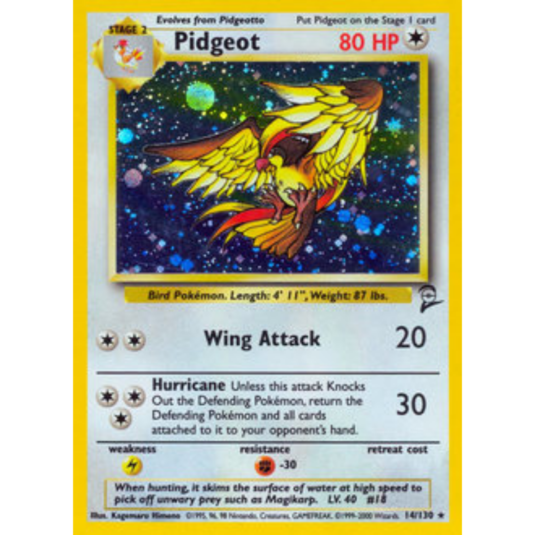 Pidgeot 014  - Holofoil Base Set 2 - Holo Rare