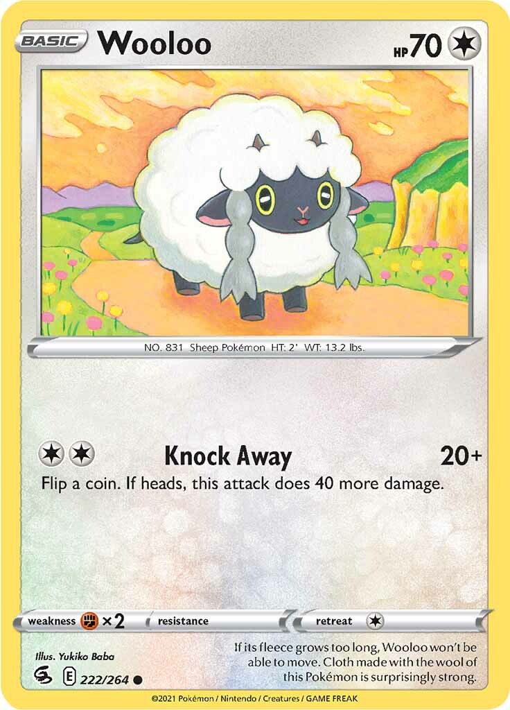 Wooloo (222) 222  SWSH08 Fusion Strike - Common