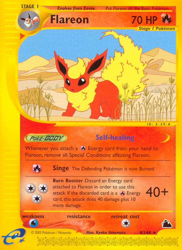 Flareon (8)  Skyridge - Rare