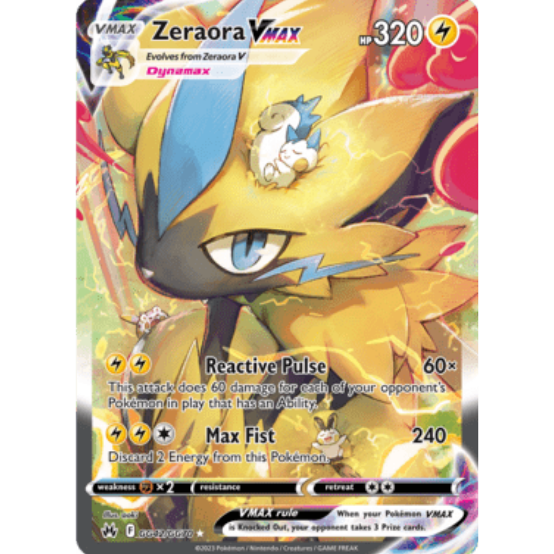 Zeraora VMAX (GG42/GG70) [Sword & Shield: Crown Zenith]