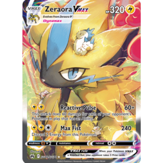 Zeraora VMAX (GG42/GG70) [Sword & Shield: Crown Zenith]