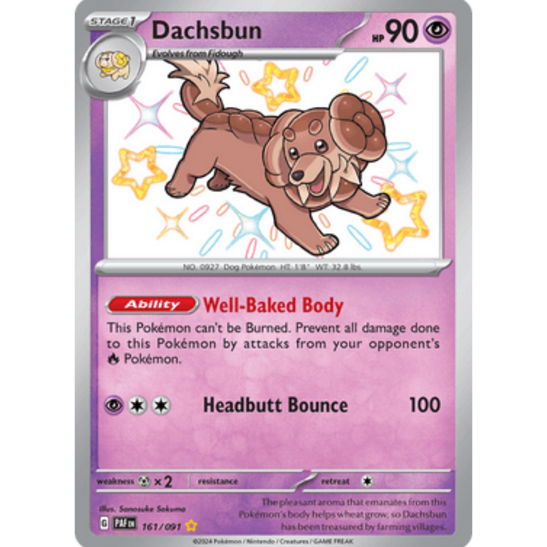 Dachsbun 161/091  - Holofoil SV Paldean Fates - Shiny Rare