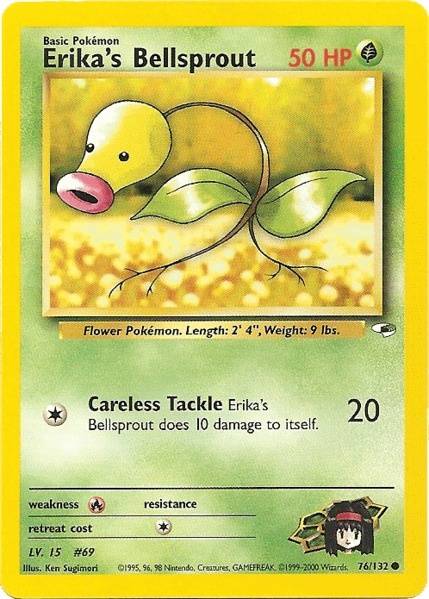 Erika's Bellsprout (76) 076  - Unlimited Gym Heroes - Common