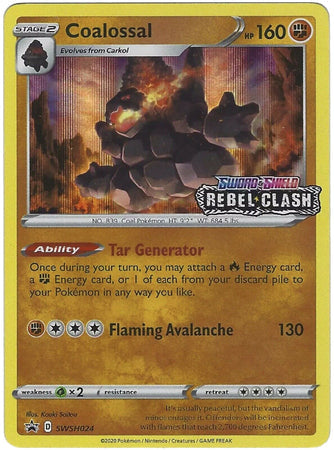 Coalossal - SWSH024 (Prerelease)  - Holofoil SWSH Sword & Shield Promo Cards - Promo