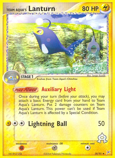 Team Aqua's Lanturn  Team Magma vs Team Aqua - Uncommon