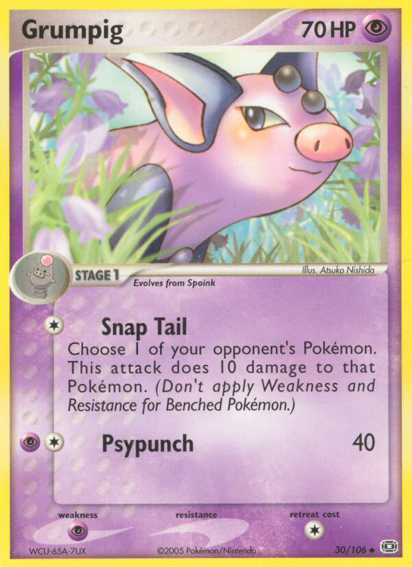 Grumpig - 030/106/106  Emerald - Uncommon