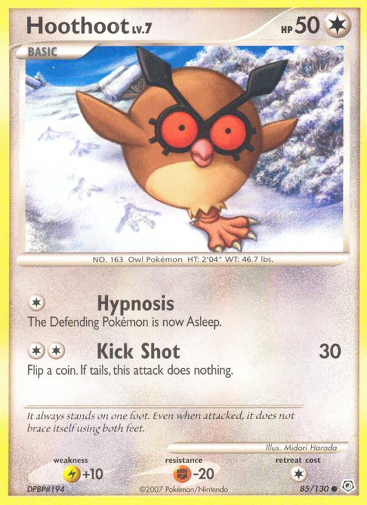 Hoothoot 085/130  Diamond and Pearl - Common