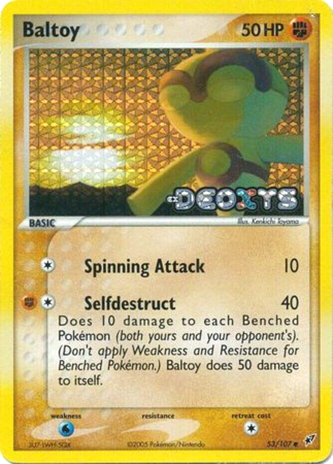 Baltoy/107  - Reverse Holofoil Deoxys - Common