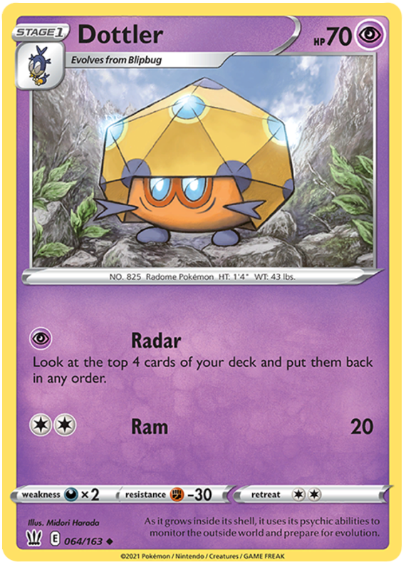 Dottler 064/163  SWSH05 Battle Styles - Uncommon
