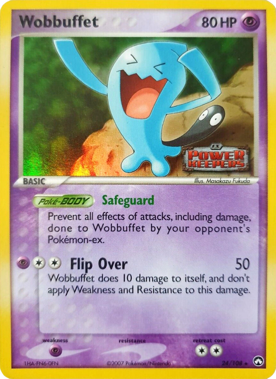 Wobbuffet  - Reverse Holofoil Power Keepers - Rare