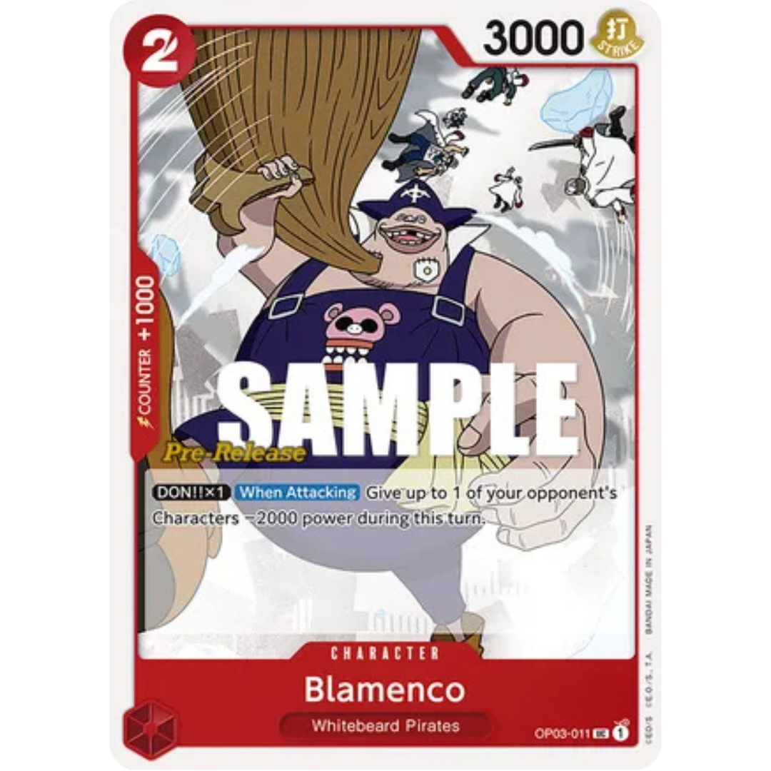 Blamenco (OP03-011) - Pillars of Strength Pre-Release Cards