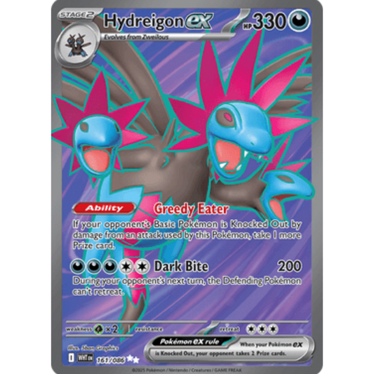 Hydreigon ex 161/086  - Holofoil SV White Flare - Ultra Rare