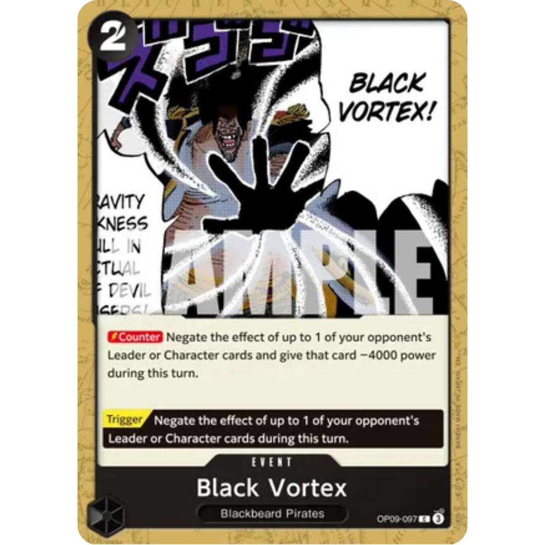 Black Vortex (Reprint) (OP09-097) - Premium Booster -The Best- Vol. 2
