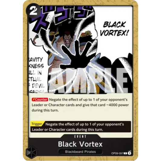 Black Vortex (Reprint) (OP09-097) - Premium Booster -The Best- Vol. 2