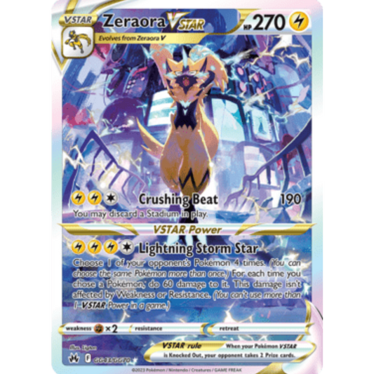 Zeraora VSTAR (GG43/GG70) [Sword & Shield: Crown Zenith]