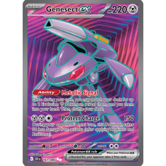 Genesect ex 161/086  - Holofoil SV Black Bolt - Secret Rare