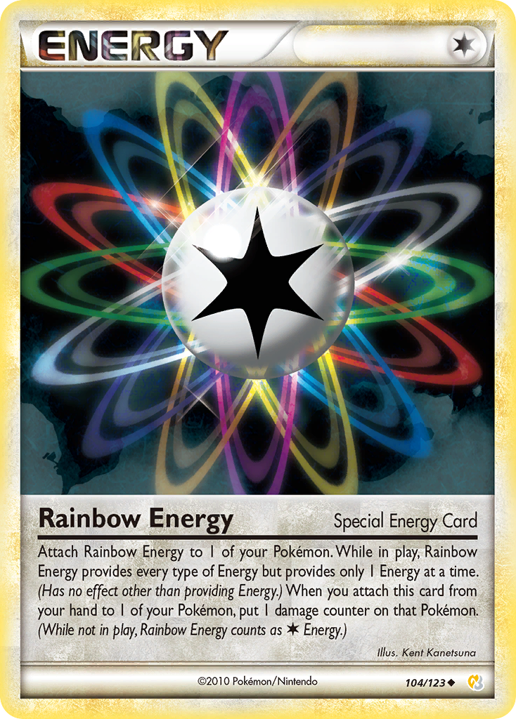 Rainbow Energy 104  HeartGold SoulSilver - Uncommon
