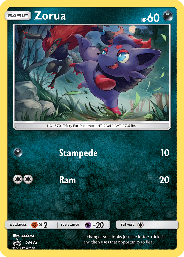 Zorua SM83  - Holofoil SM Promos - Promo