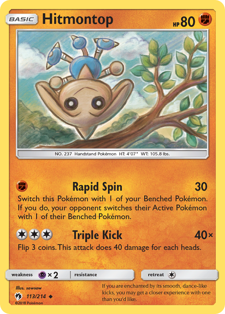 Hitmontop 113/214  SM  Lost Thunder - Uncommon