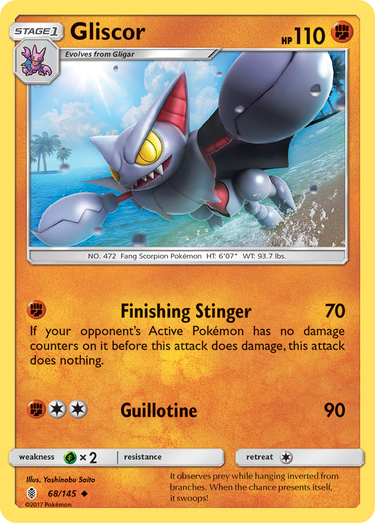 Gliscor 068  SM  Guardians Rising - Uncommon