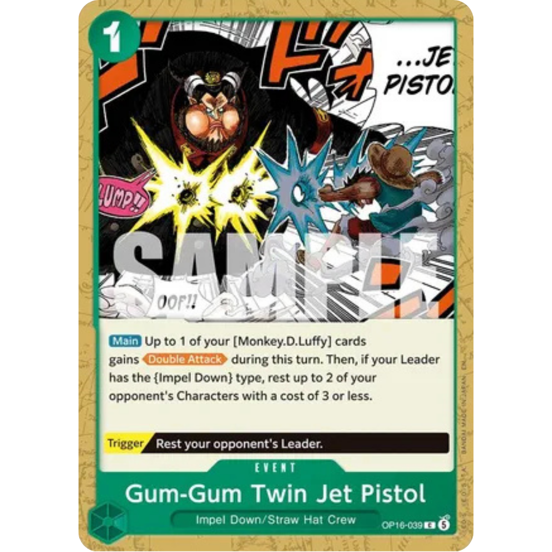 Gum-Gum Twin Jet Pistol (OP16-039) - The Time of Battle
