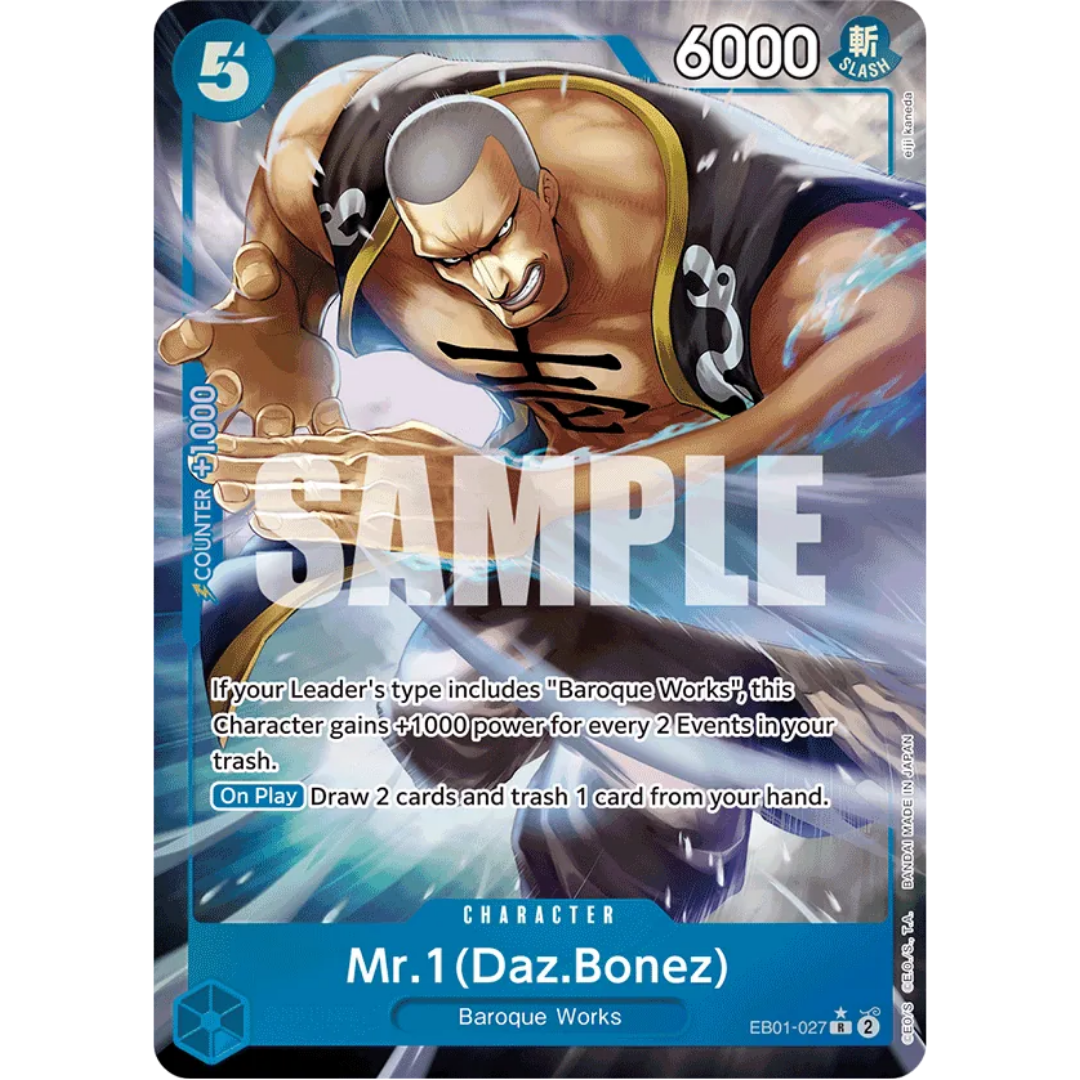 Mr. 1 (Daz.Bonez) (Alternate Art) (EB01-027) - Extra Booster: Memorial Collection Foil