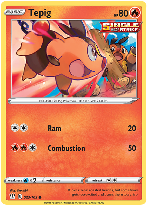 Tepig 023  SWSH05 Battle Styles - Common