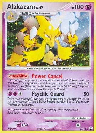 Alakazam 002/123  - Holofoil Mysterious Treasures - Holo Rare