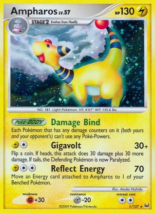 Ampharos  - Holofoil Platinum - Holo Rare