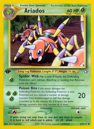Ariados 027  - 1st Edition Neo Genesis - Uncommon
