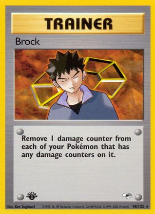 Brock (98) 098  - Unlimited Gym Heroes - Rare