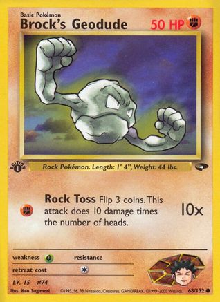 Brock's Geodude 068  - Unlimited Gym Challenge - Common