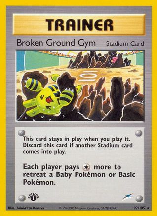 Broken Ground Gym  - Unlimited Neo Destiny - Rare
