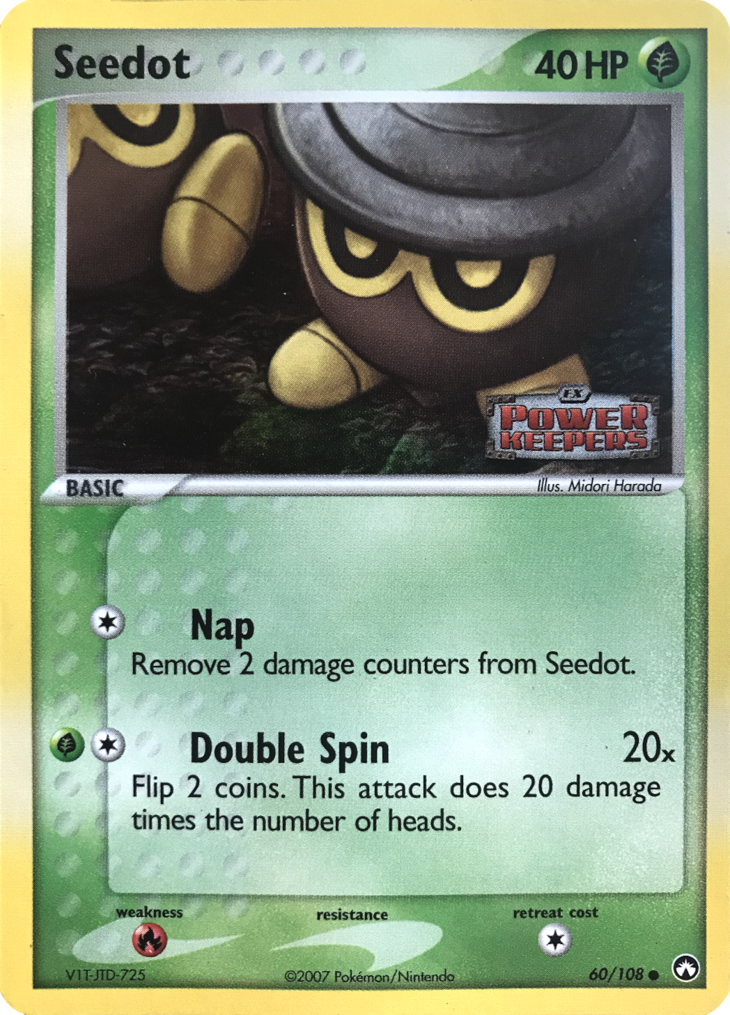 Seedot  - Reverse Holofoil Power Keepers - Common