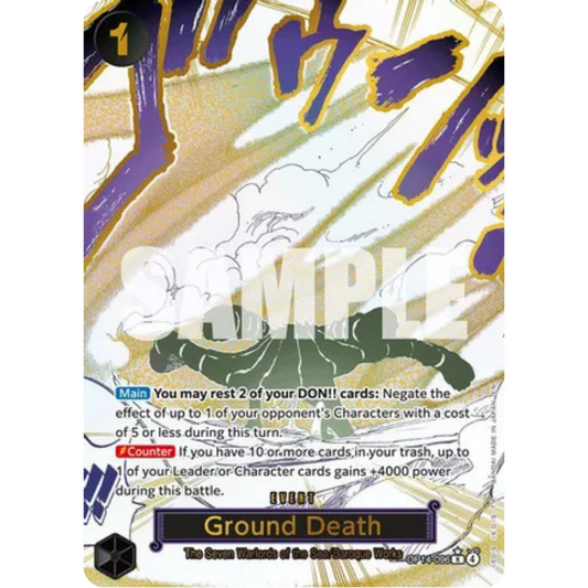 Ground Death (Alternate Art) (OP14-096) - The Azure Sea's Seven Foil