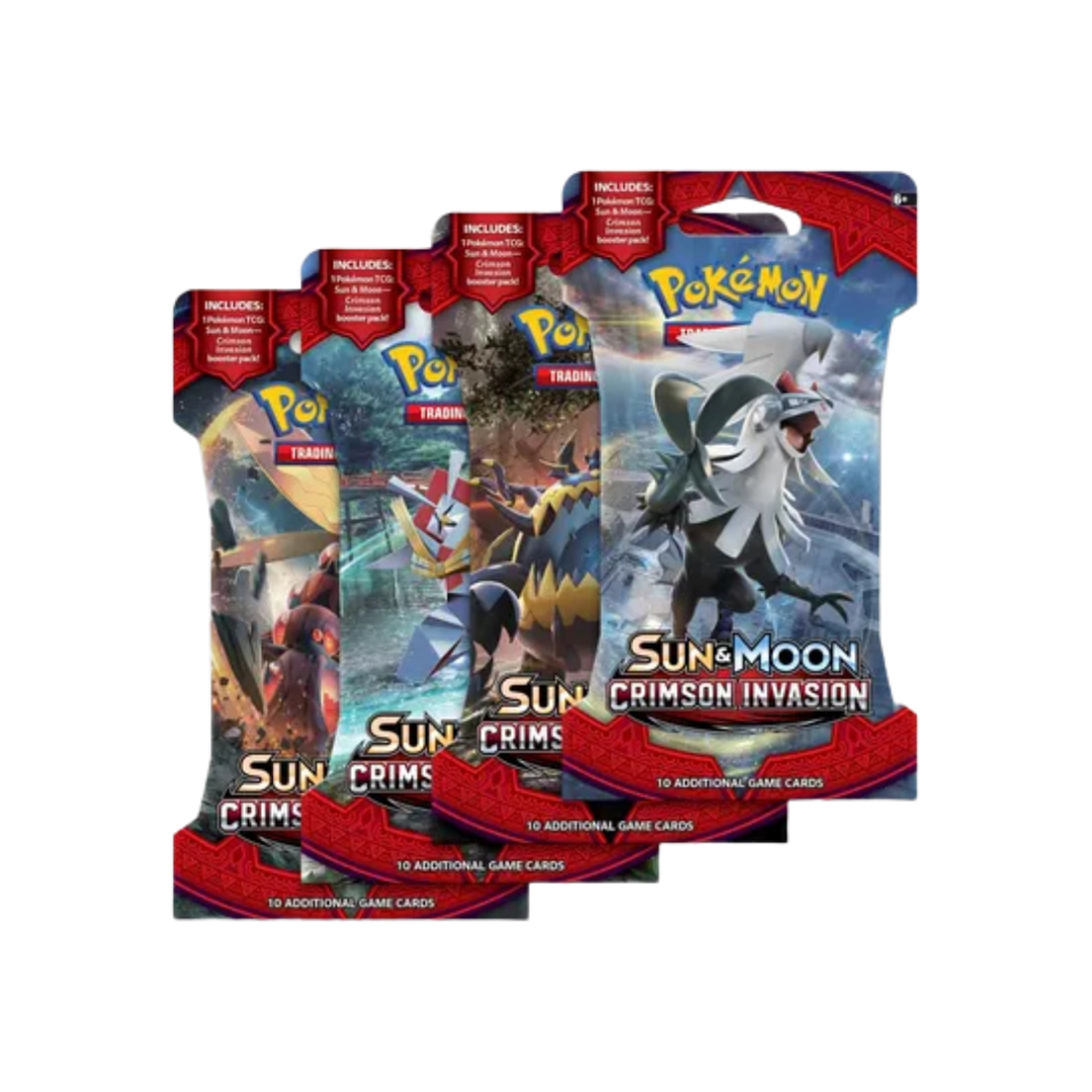 Crimson Invasion Sleeved Booster Pack Art Bundle [Set of 4]
